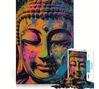 Vibrant Enlightenment Jigsaw Puzzle 1000 Piece Creative Skill Toy Clean Cut Sturdy Components Travel-friendly Brain Game Gift (38x52cm)