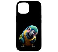 Vibrant Expressive Parrot Design Case for iPhone 15