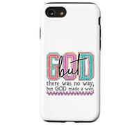 Vibrant Faith Overcomes Obstacles Christian Design Case for iPhone SE (2020) / 7/8