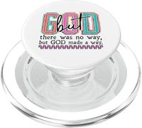 Vibrant Faith Overcomes Obstacles Christian Design PopSockets PopGrip for MagSafe