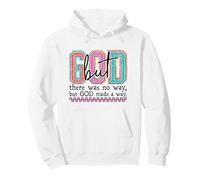 Vibrant Faith Overcomes Obstacles Christian Design Pullover Hoodie