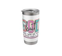 Vibrant Faith Overcomes Obstacles Christian Design Stainless Steel Insulated Tumbler