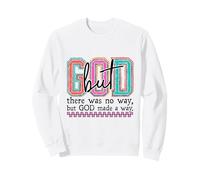 Vibrant Faith Overcomes Obstacles Christian Design Sweatshirt