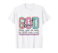 Vibrant Faith Overcomes Obstacles Christian Design T-Shirt