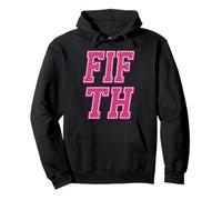 Vibrant Fifth 5th Polka Dot Celebration Design Pullover Hoodie
