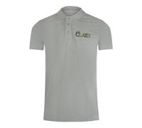 Vibrant Floral Logo Grey Polo Shirt Cavalli Class Grey XL