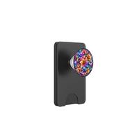 Vibrant Floral Mandala Abstract Botanical Art PopSockets PopWallet for MagSafe