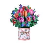 Vibrant Florals Bouquet Bliss 3D Pop-Up Greeting Card
