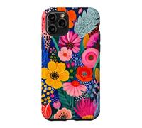 Vibrant Flower Painting Colorful Floral Maximalist Case for iPhone 11 Pro