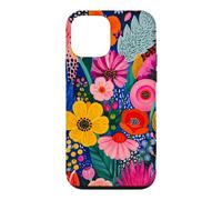 Vibrant Flower Painting Colorful Floral Maximalist Case for iPhone 12 mini