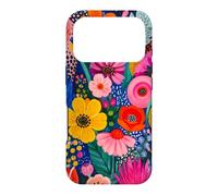 Vibrant Flower Painting Colorful Floral Maximalist Case for iPhone 17 Pro