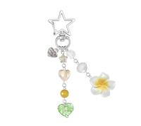 Vibrant Flower Shape Acrylic Ring Phone Decor Wallet Charm Stylish Everyday Carry Keychain Accessories Colorful Flower Keychain Accessories, フリーサイズ