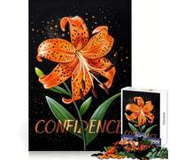 Vibrant Flower Tiger Lily Blooms Confidence in Bold Beauty 1000 Piece Jigsaw Puzzles Mental Dexterity Gentle Engagement Flawless Fit (50x75cm)