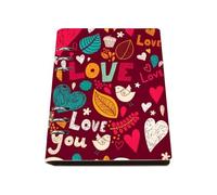 Vibrant Flowers A5 Notebook, Pu Leather Notebooks A5, Lined Paper Boys Notebook 180Pages/90Sheets, Lined Journal for Work, Workbook for Women, Study Essentials Journal Diary