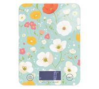 Vibrant Flowers Simple Meal Prep food weight scale 11lb/0.18oz, 5kg/5g precise scale grams with 4 unit for Dieting Keto pesa para alimentos