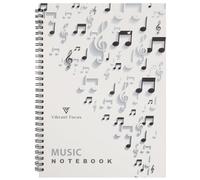 Vibrant Focus Manuscript Paper, Blank Staff Paper Sheet Music Composition Notebook Piano Accessories, 100 Pages 10 Staves (Music composition notebook)