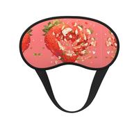 Vibrant Fruits Light-Blocking Sleeping Eye Mask – Ultra-Soft and Comfortable, Perfect for Travel, Camping, Shift Work, and Meditation with Adjustable Straps