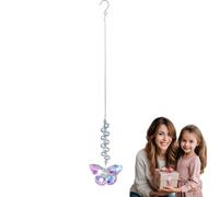 Vibrant Garden Ornaments and Window Decor,Crystal Butterfly Suncatcher Kit,Crystal Butterfly Suncatcher Creates Stunning Rainbow,Cryst/al Dream Catcher Hanging Decoration for Ornament(Butterfly)