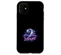 Vibrant Glitch Bass Clef Electronic Music Art Case for iPhone 11