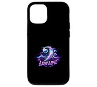 Vibrant Glitch Bass Clef Electronic Music Art Case for iPhone 12/12 Pro