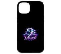Vibrant Glitch Bass Clef Electronic Music Art Case for iPhone 13