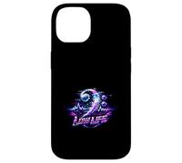 Vibrant Glitch Bass Clef Electronic Music Art Case for iPhone 14