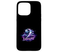 Vibrant Glitch Bass Clef Electronic Music Art Case for iPhone 15 Pro Max