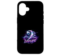 Vibrant Glitch Bass Clef Electronic Music Art Case for iPhone 16