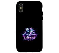 Vibrant Glitch Bass Clef Electronic Music Art Case for iPhone X/XS