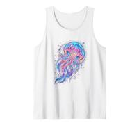 Vibrant Glowing Jellyfish Tank Top