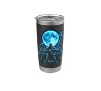 Vibrant Gorilla Moon Lightning Primate Stainless Steel Insulated Tumbler