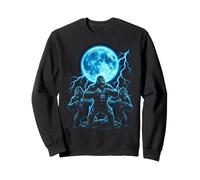 Vibrant Gorilla Moon Lightning Primate Sweatshirt