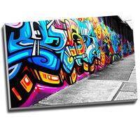 Vibrant Graffiti Street Art Canvas Print Wall Art Picture Canvas Prints Large A1 30 X 20 Inches (76.2Cm X 50.8Cm)