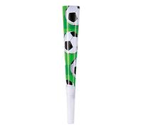 Vibrant Green 3D Soccer Horns (13cm x 102cm) - Perfect for Game Day, Parties & Events - 6ct