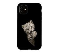 Vibrant Green Eyed Leopard Cub Big Cat Design Case for iPhone 11