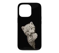 Vibrant Green Eyed Leopard Cub Big Cat Design Case for iPhone 13 Pro