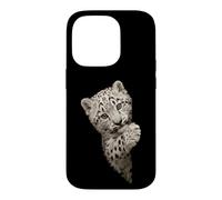 Vibrant Green Eyed Leopard Cub Big Cat Design Case for iPhone 14 Pro