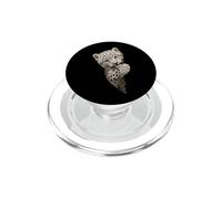 Vibrant Green Eyed Leopard Cub Big Cat Design PopSockets PopGrip for MagSafe