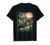 Vibrant Hadeda I ird Trio Sunrise Nebula T-Shirt