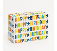 Vibrant Happy Birthday Gift Wrapping Paper Roll - 3m x 70cm - Colourful Party Present Wrap