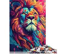 Vibrant Highland Lion Paper Jigsaw Puzzles for Adults 1000 Piece Puzzles Rectangular Puzzle Gifts And Home Decor And Family Game 38x26cm/1000pcs