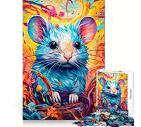 Vibrant Highland Mouse 1000 Piece Jigsaw Puzzles Mental Dexterity Gentle Engagement Flawless Fit (50x75cm)