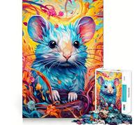 Vibrant Highland Mouse Jigsaw for Teenagers 1000 Pieces Memory Fun Game Smooth Burr Free Surface Birthday Gift Brain Teaser Toy (50x75cm)