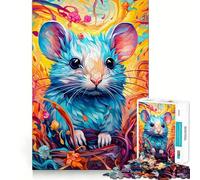 Vibrant Highland Mouse Jigsaw Puzzles for Adults 1000 Think Boost Game Precise Interlock Structure Easy to Learn Family Enjoyment (38x26cm)