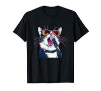 Vibrant Karaoke Cat Costume T-Shirt
