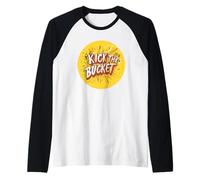 Vibrant Kick the Bucket Statement Idiom Costume Raglan Baseball Tee