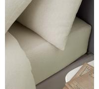 Catherine Lansfield Brushed Cotton Fitted Sheet in Cream, Size King | Charlies