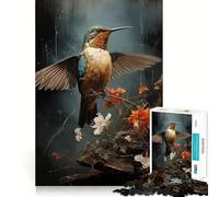 Vibrant Kingfisher Jigsaw Puzzle 1000 Pieces Cognitive Fun Play High Precision Die Cut Unique Gift for Stress Relief (38x52cm)
