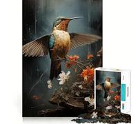 Vibrant Kingfisher Jigsaw Puzzles 1000 Mental Focus Game Precision Cut Smooth Edges Meaningful Connection Building Game (50x75cm)