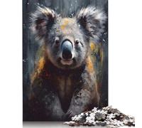 Vibrant Koala Oil Painting Puzzles for Adults 1000 Pieces Puzzle for Adults And Teenager Family Game 1000pcs (75x50cm)